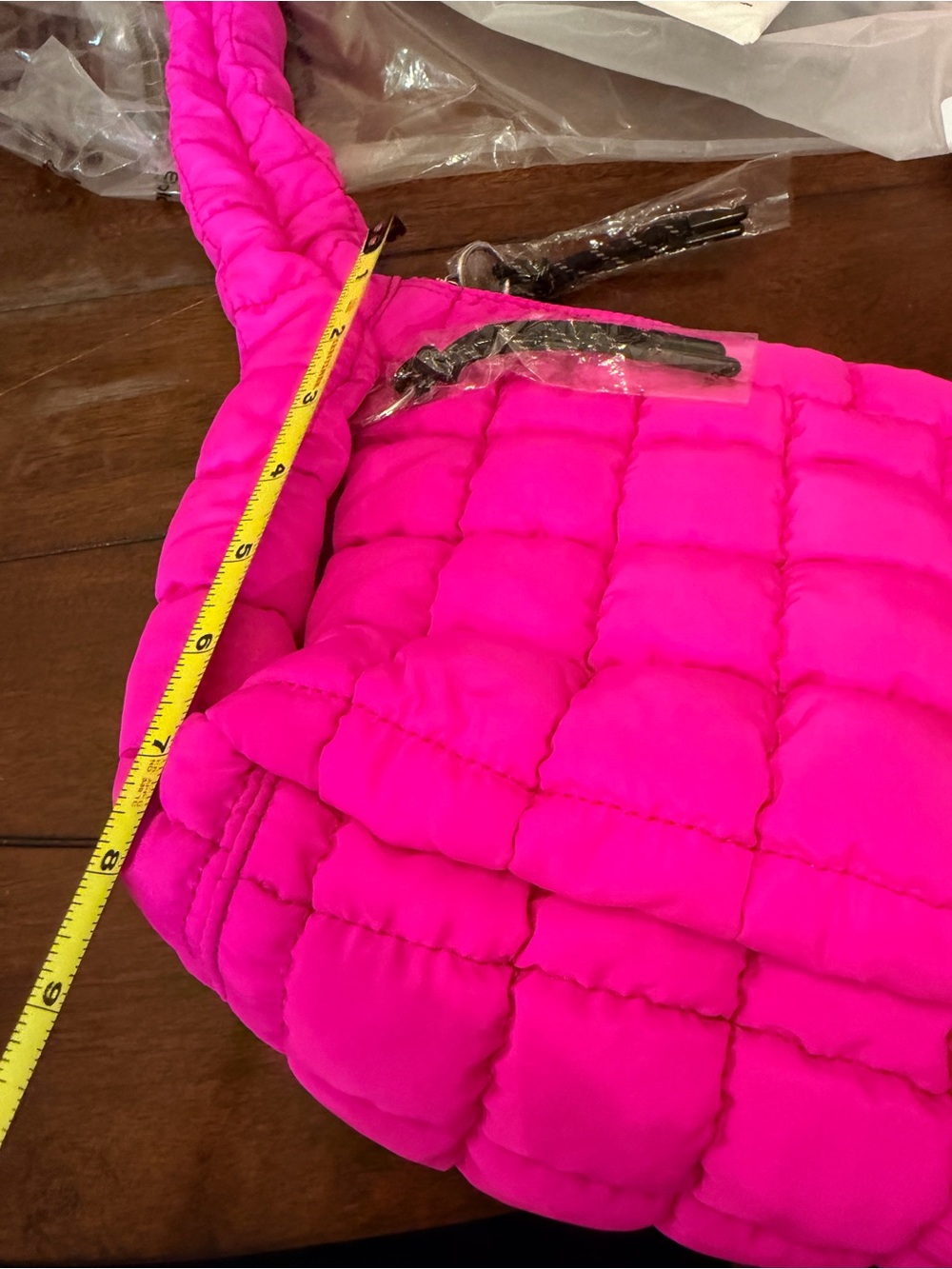 FP Movement by Free People Quilted Hot Pink Crossbody Bag - Picture 3 of 5